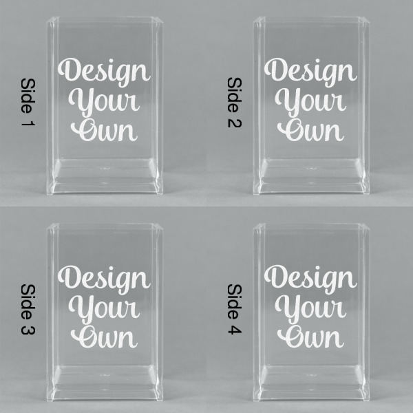 Custom Design - Acrylic Pen Holder - All Sides