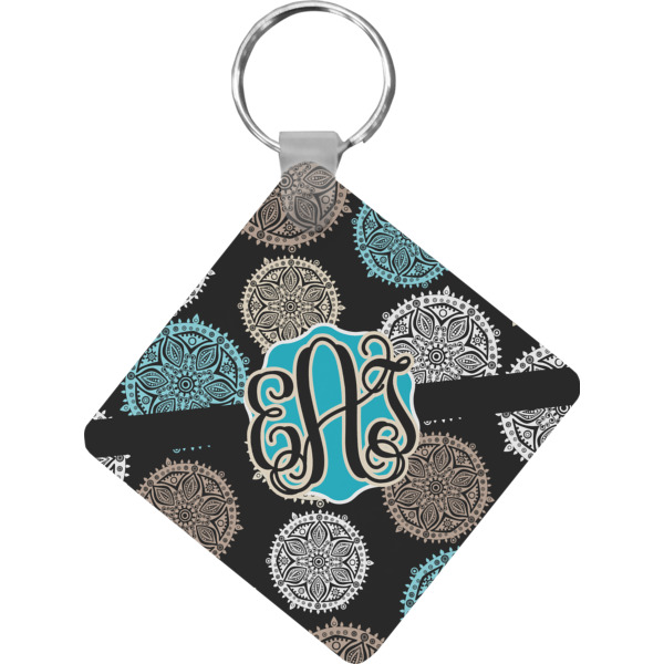 Custom Design Your Own Diamond Plastic Keychain