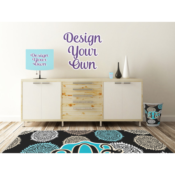 Custom Design - Wall Graphic Decal Wooden Desk