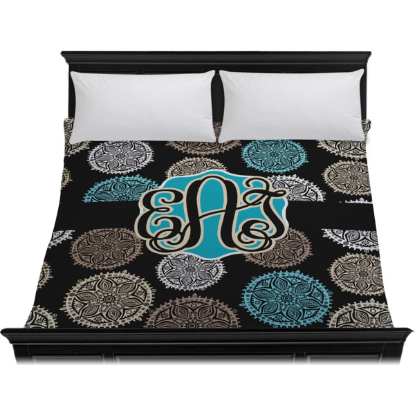 Custom Design - Duvet Cover - King - On Bed - No Prop