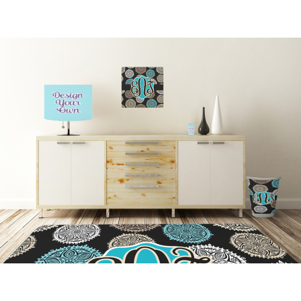 Custom Design - Square Wall Decal Wooden Desk