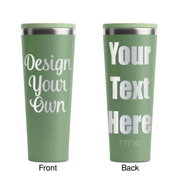 Custom Design - Light Green RTIC Everyday Tumbler - 28 oz. - Front and Back