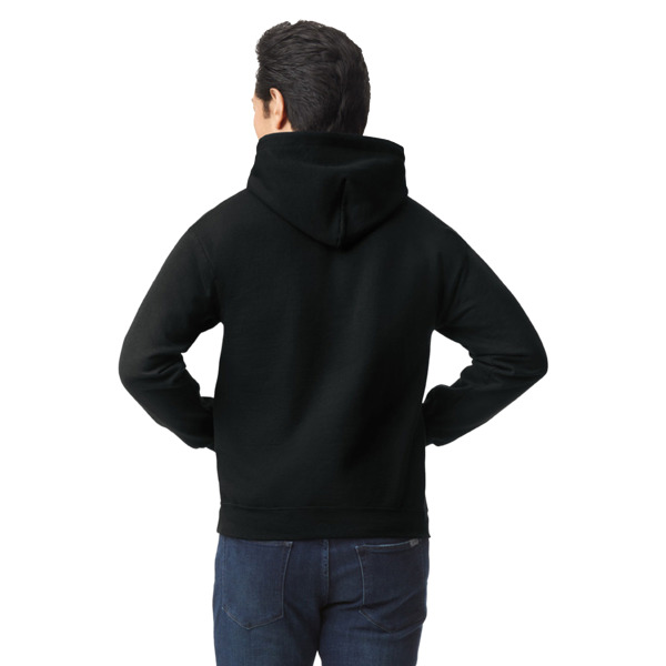 Custom Design - Black Hoodie on Model - Back