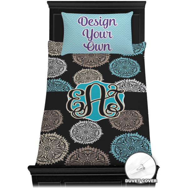 Custom Design - Bedding Set - Twin - Duvet - On Bed