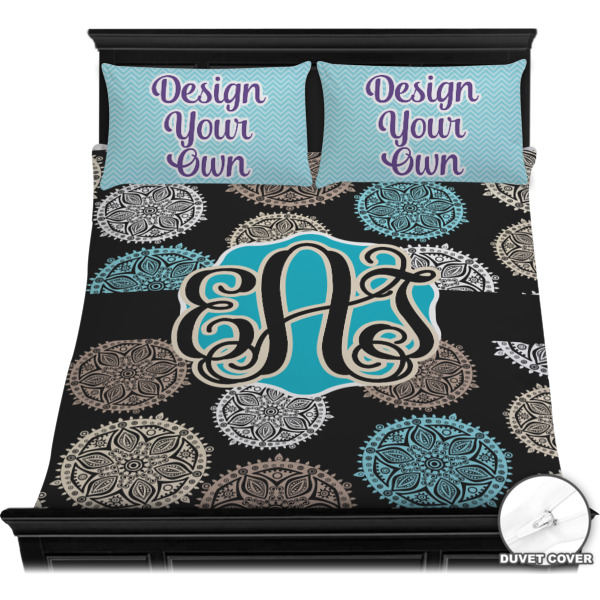 Custom Design - Bedding Set - Queen - Duvet - On Bed