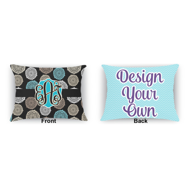 Custom Design - Outdoor Rectangular Throw Pillow (Front and Back)