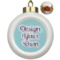 Design Your Own Ceramic Ball Ornaments - Poinsettia Garland