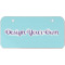 Design Your Own Mini/Bicycle License Plate - 2 Holes