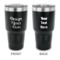 Design Your Own 30 oz Stainless Steel Tumbler - Black - Double-Sided