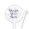 Design Your Own 5.5" Round Plastic Stir Sticks - White - Single-Sided
