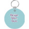Design Your Own Round Plastic Keychain