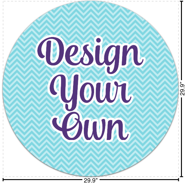 Custom Design Your Own Round Decal - XLarge