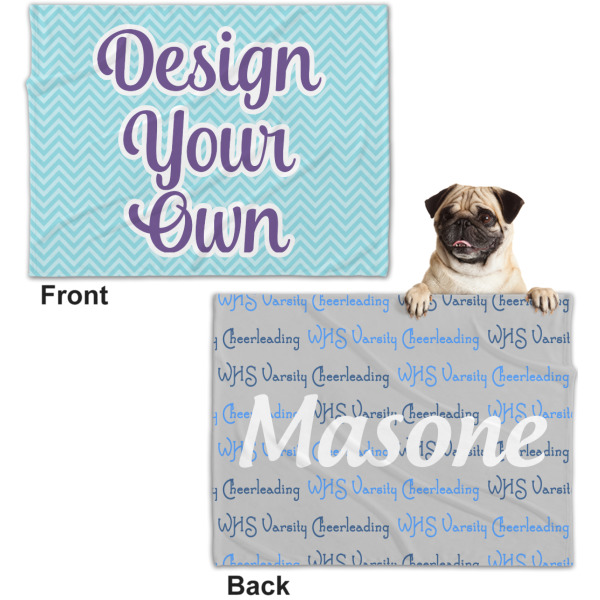Custom Design - Microfleece Dog Blanket - Regular - Front & Back