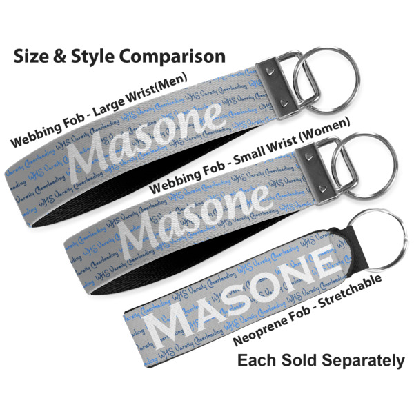 Custom Design - Multiple Key Ring comparison sizes