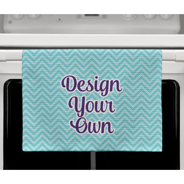 Custom Design - Waffle Weave Towel - Full Color Print - Lifestyle2 Image