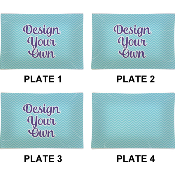 Custom Design - Set of Rectangular Appetizer / Dessert Plates (Approval)