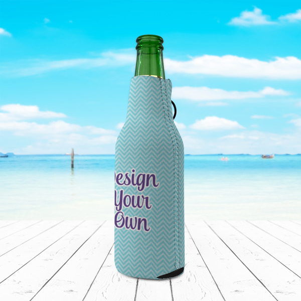 Custom Design - Zipper Bottle Cooler - LIFESTYLE