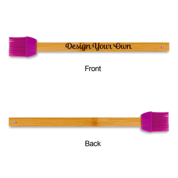 Custom Design - Silicone Brushes - Purple - Front & Back