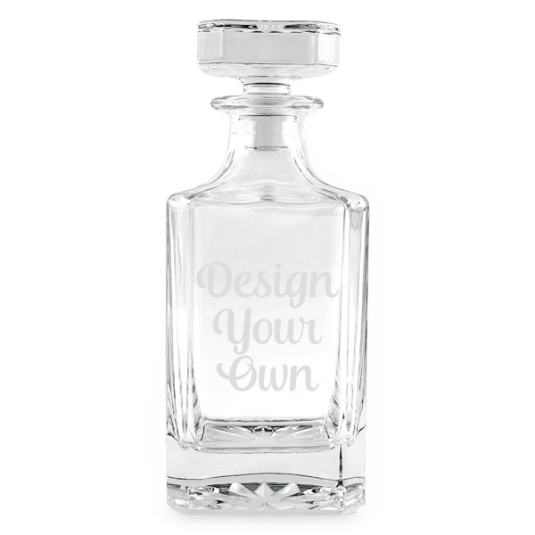 Custom Design - Whiskey Decanter - 26oz Square - Front