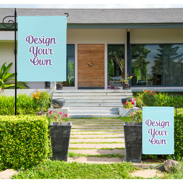 Custom Design - Large and Small Garden Flag - LIFESTYLE