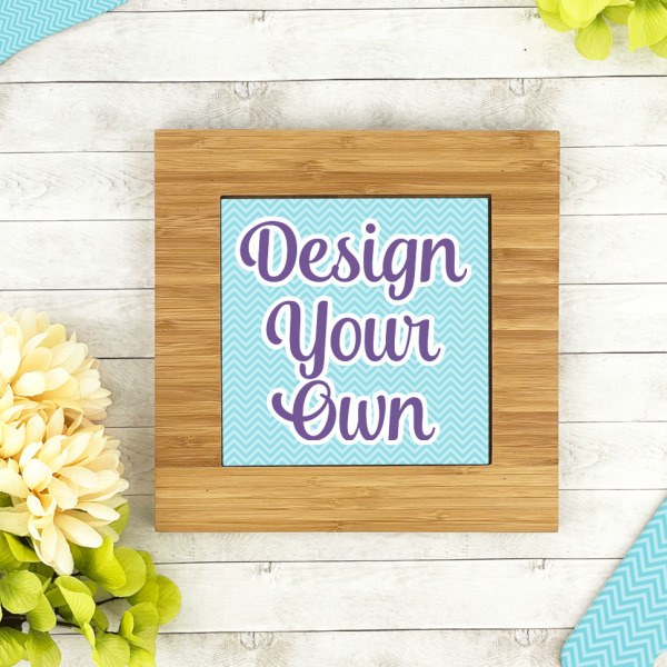 Custom Design - Bamboo Trivet with 6" Tile - LIFESTYLE