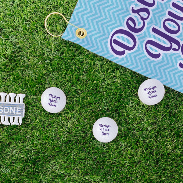 Custom Design - Golf Balls - Generic - Set of 3 - LIFESTYLE