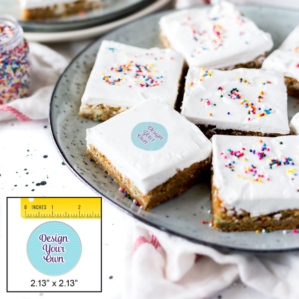 Custom Design - Printed Icing Circle - Small - In Context