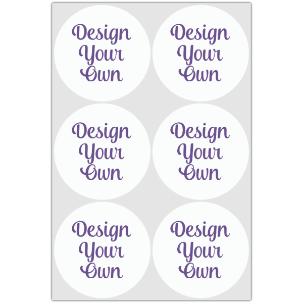 Custom Design - Drink Topper - XLarge - Set of 6