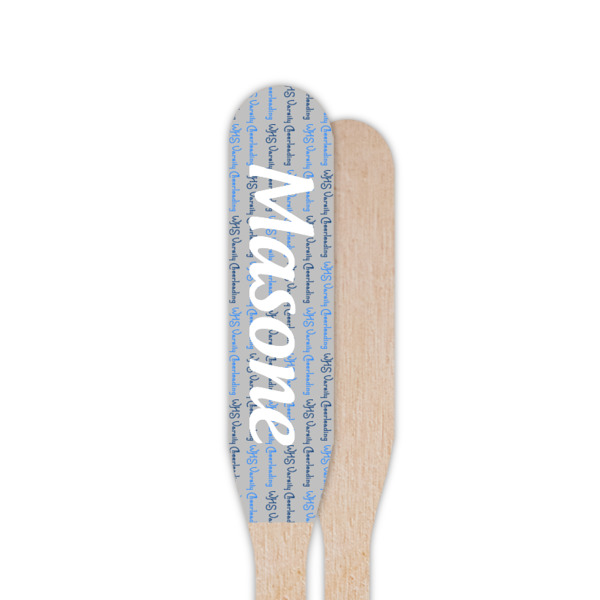 Custom Design - Wooden Food Pick - Paddle - Single Sided - Front & Back