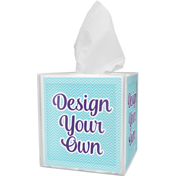 Custom Design - Tissue Box Cover - Angled View