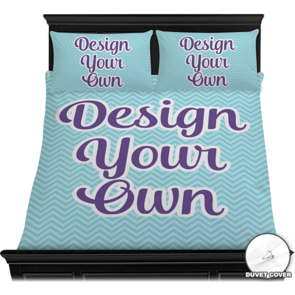 Custom Design - Bedding Set - Queen - Duvet - On Bed