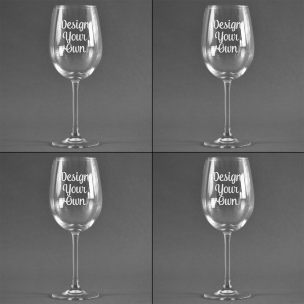 Custom Design - Set of Four Personalized Wineglasses - Approval