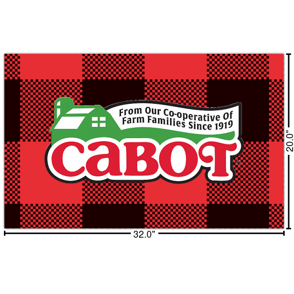 Custom Lumberjack Plaid Indoor / Outdoor Rug - Custom Size w/ Name or Text