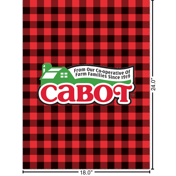 Custom Lumberjack Plaid Cabinet Decal - Large (Personalized)