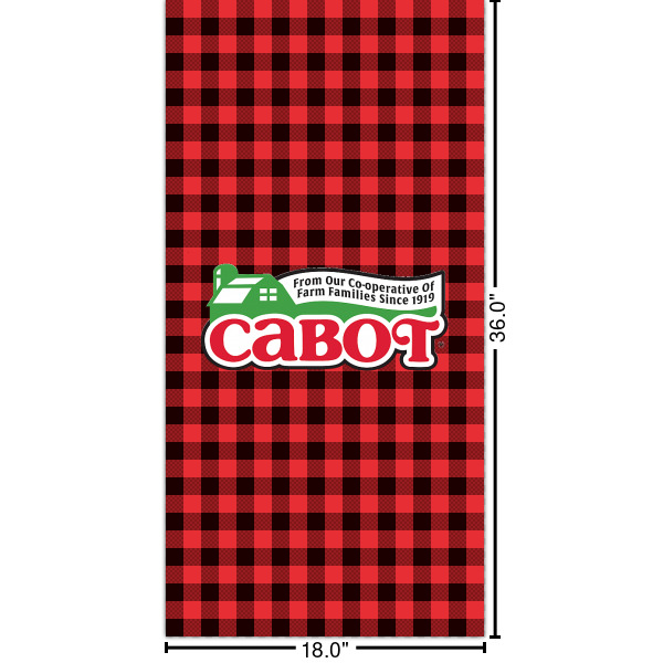 Custom Lumberjack Plaid Cabinet Decal - XLarge (Personalized)