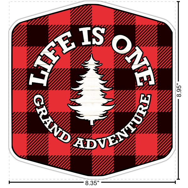 Custom Lumberjack Plaid Large Custom Shape Patch - 2XL (Personalized)