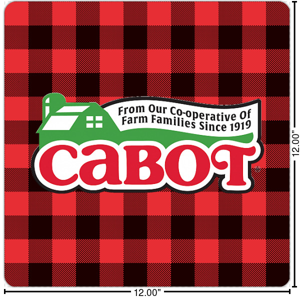 Custom Lumberjack Plaid Square Decal - Medium (Personalized)
