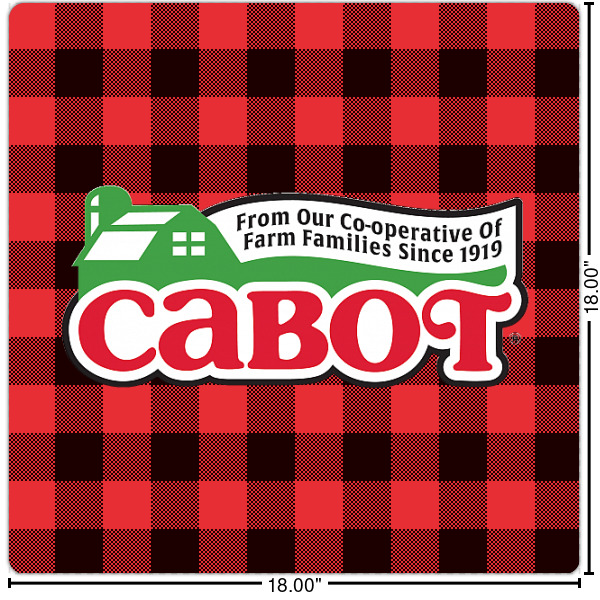 Custom Lumberjack Plaid Square Decal - Large (Personalized)