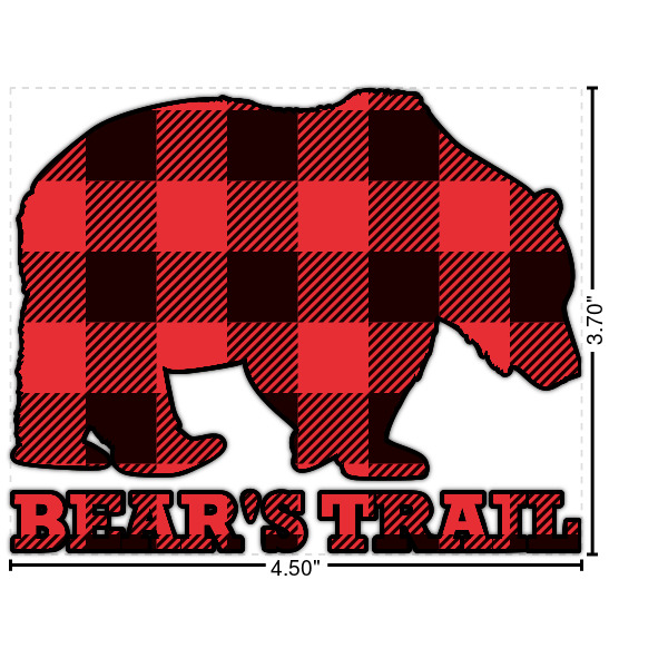 Custom Lumberjack Plaid Graphic Iron On Transfer - Up to 4.5"x4.5" (Personalized)
