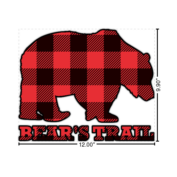 Custom Lumberjack Plaid Graphic Iron On Transfer - Up to 15"x15" (Personalized)