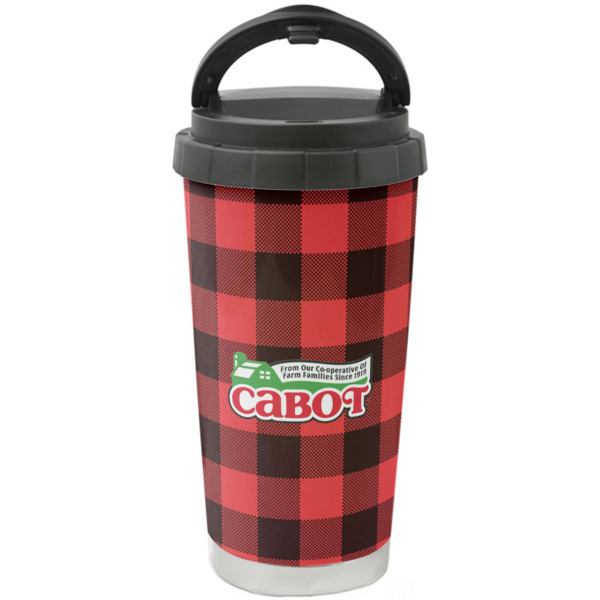 Custom Lumberjack Plaid Stainless Steel Coffee Tumbler (Personalized)