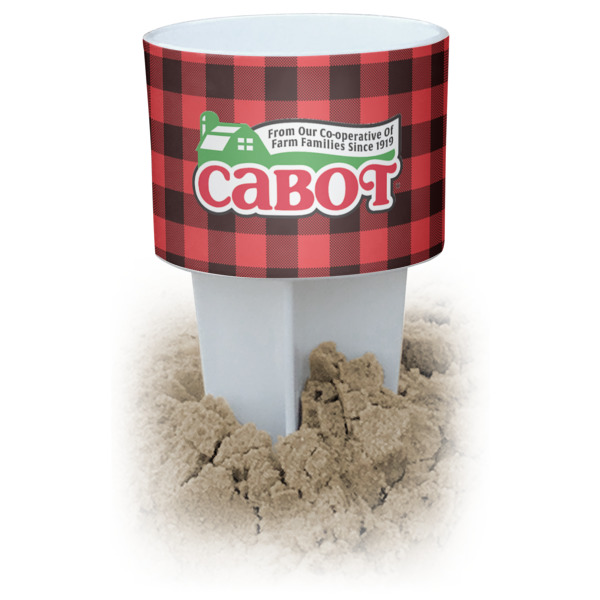 Custom Lumberjack Plaid Beach Spiker Drink Holder (Personalized)