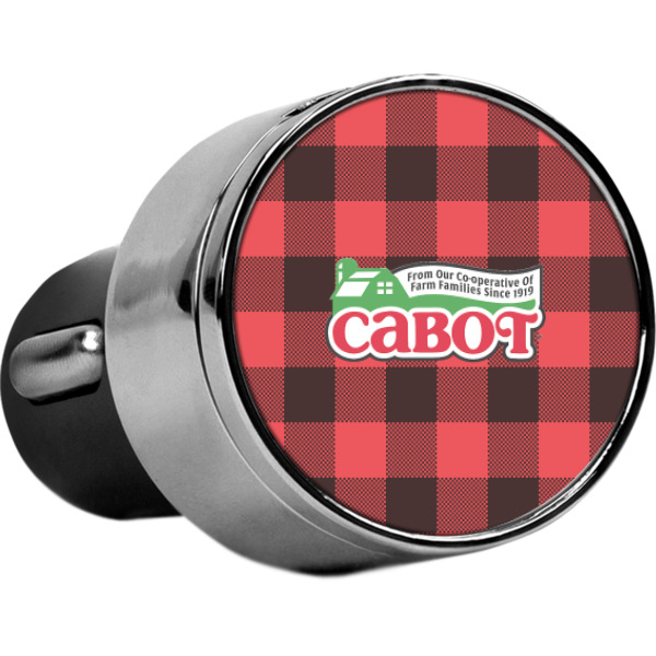 Custom Lumberjack Plaid USB Car Charger (Personalized)