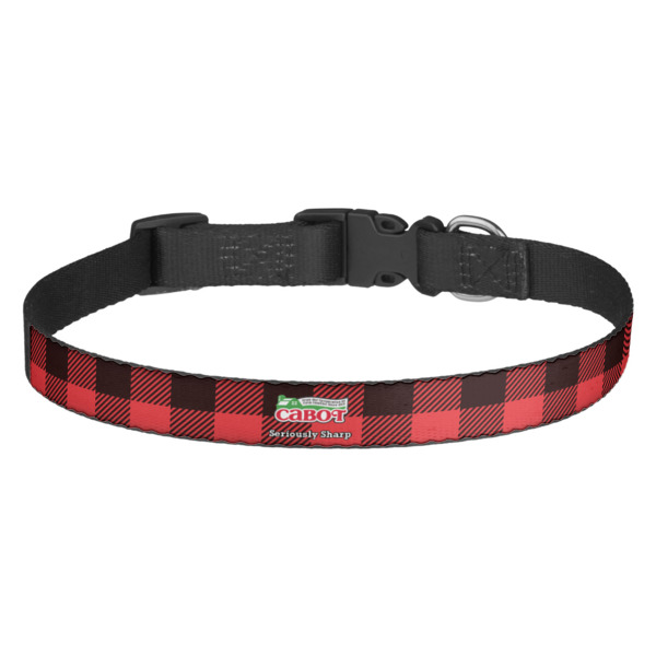 Custom Lumberjack Plaid Dog Collar (Personalized)
