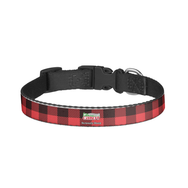 Custom Lumberjack Plaid Dog Collar - Small (Personalized)