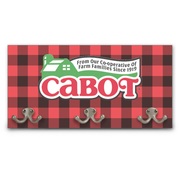 Custom Lumberjack Plaid Wall Mounted Coat Rack (Personalized)