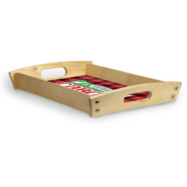 Custom Design - Serving Tray Wood Small - Corner