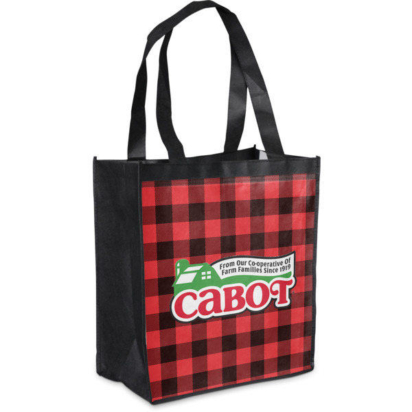 Custom Lumberjack Plaid Grocery Bag (Personalized)
