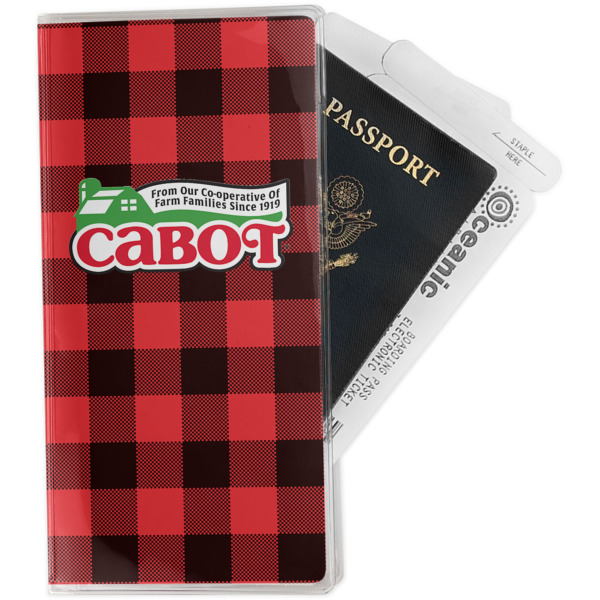 Custom Lumberjack Plaid Travel Document Holder