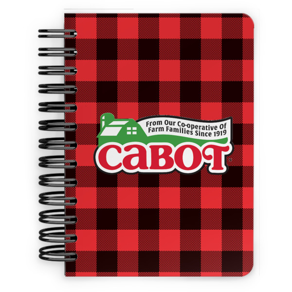 Custom Lumberjack Plaid Spiral Notebook - 5x7 w/ Name or Text